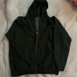 Brandy Melville dark green zip up